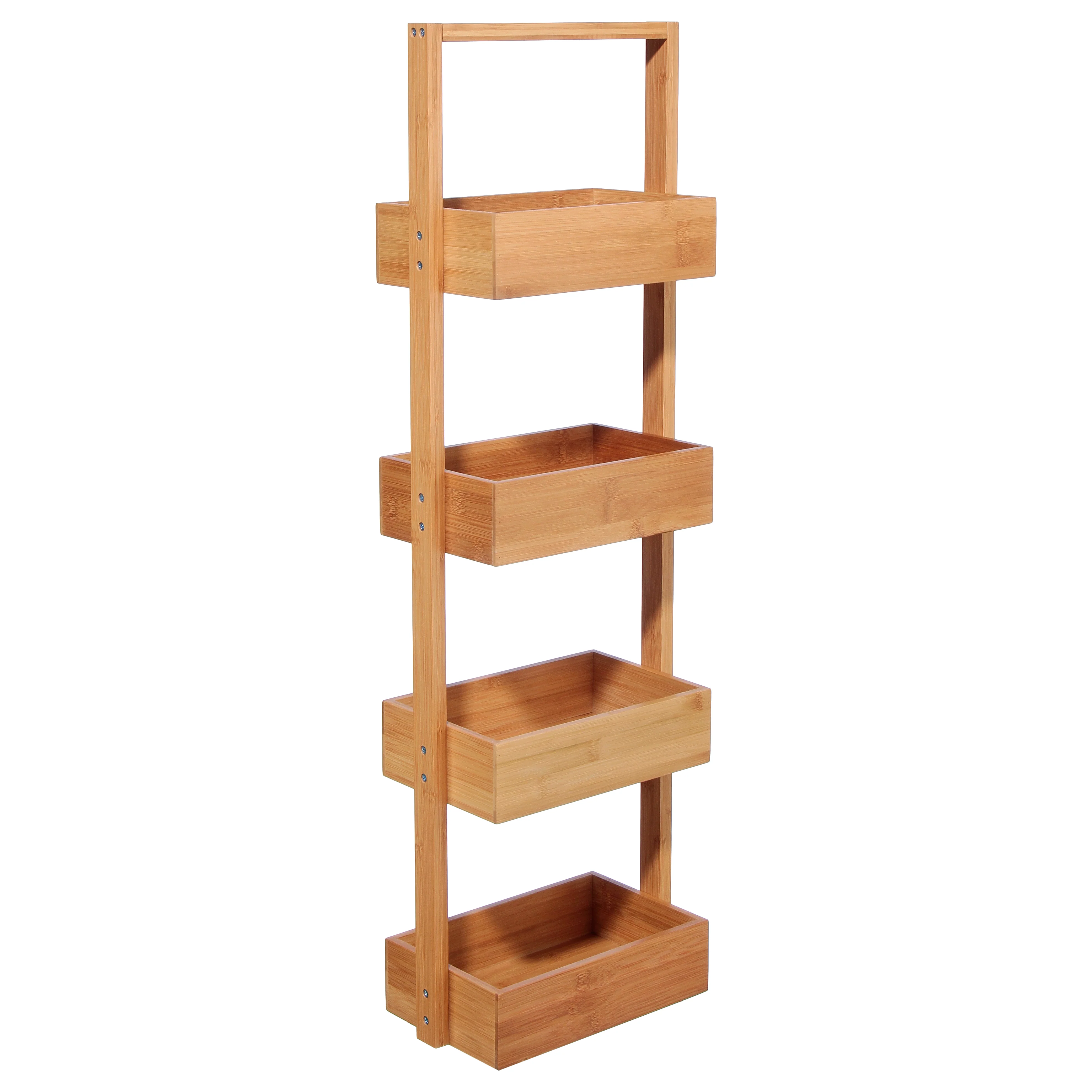 SCAFFALE DA CUCINA 4 RIPIANI IN BAMBOO - Woodlume
