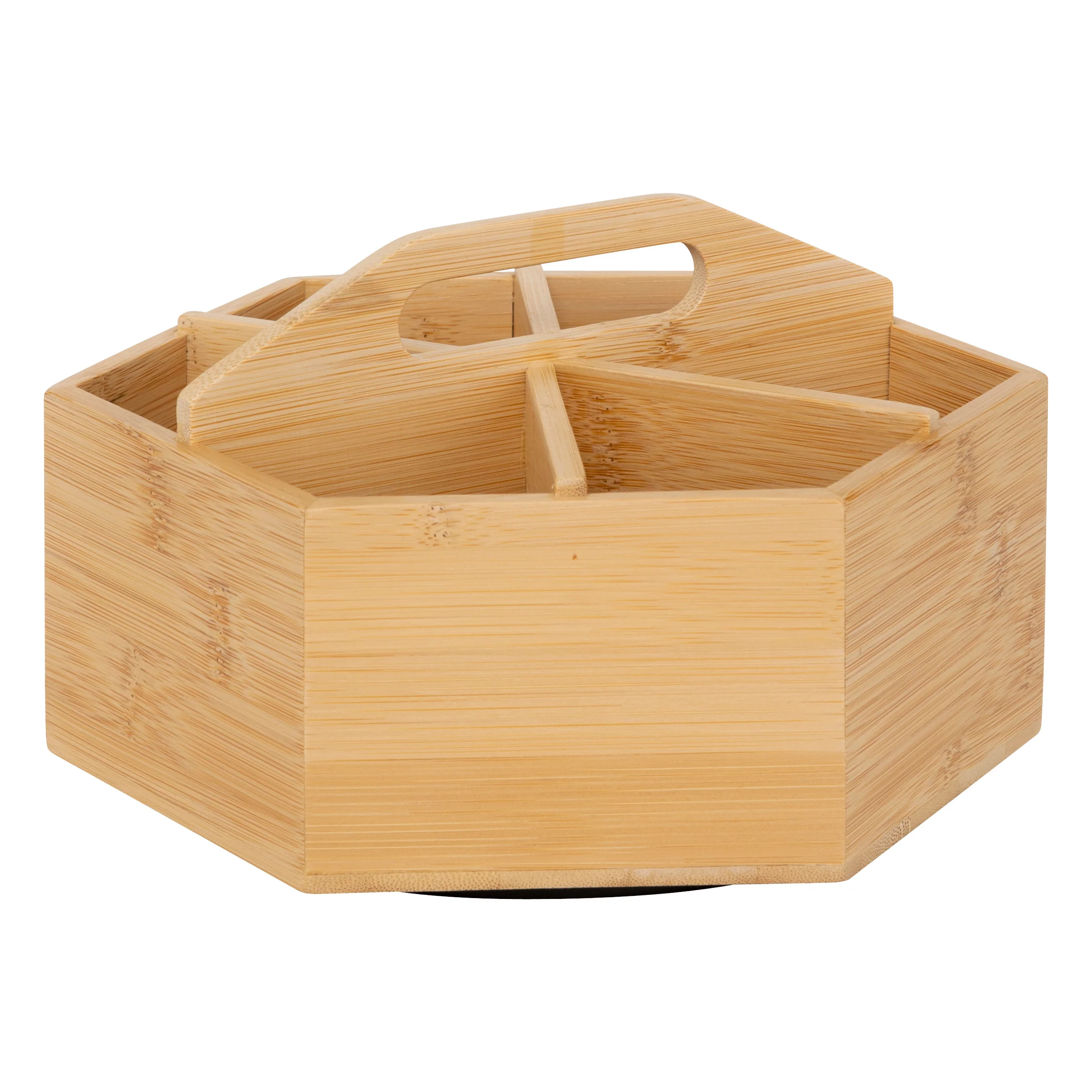 ORGANIZER ROTANTE IN BAMBOO 6 SCOMPARTI - Woodlume