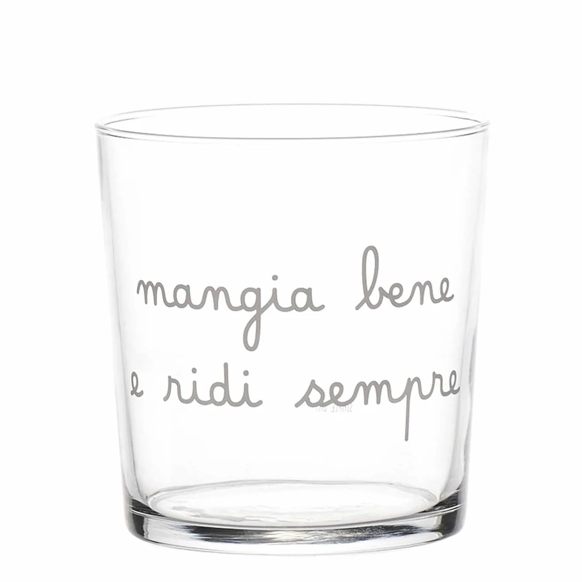 BICCHIERE MANGIA BENE E RIDI SEMPRE - Woodlume