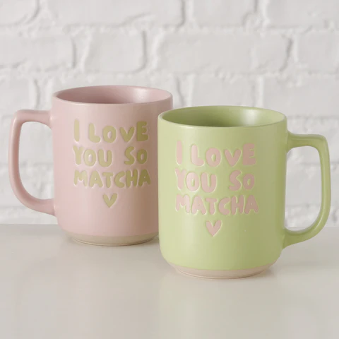 TAZZA I LOVE YOU SO MATCHA - 2 VARIANTI - Woodlume