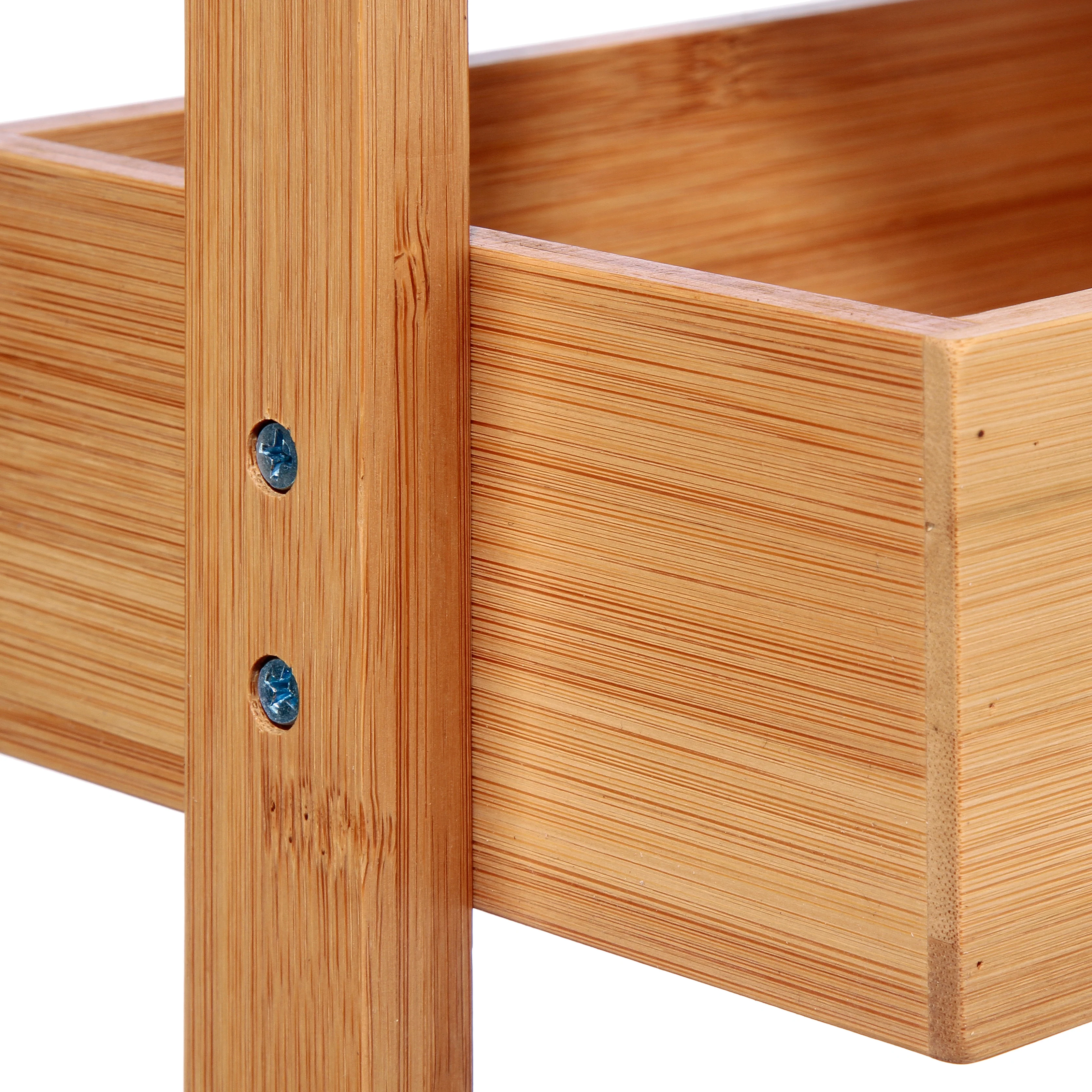 SCAFFALE DA CUCINA 4 RIPIANI IN BAMBOO - Woodlume