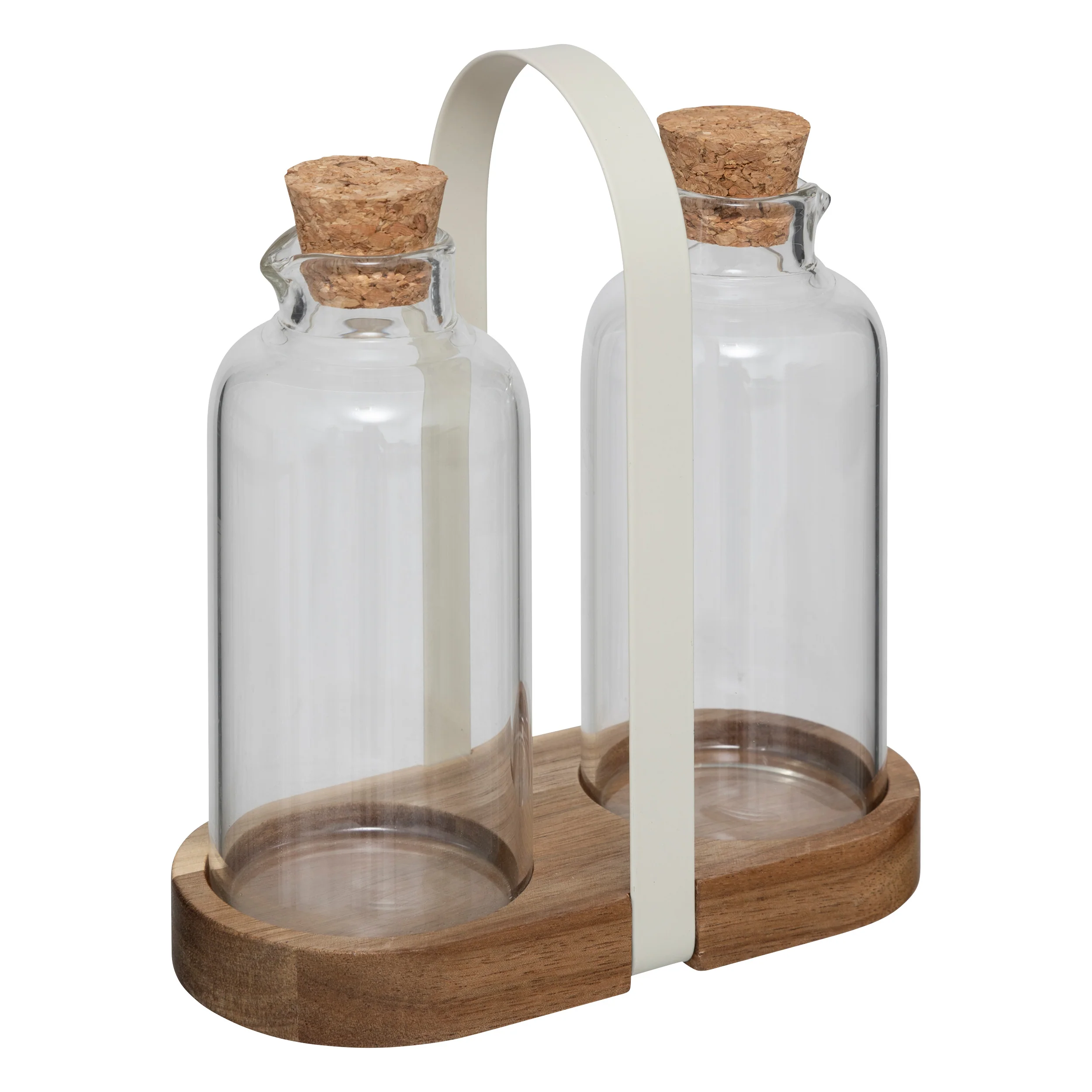 SET 2 BOTTIGLIE CON SUPPORTO - Woodlume