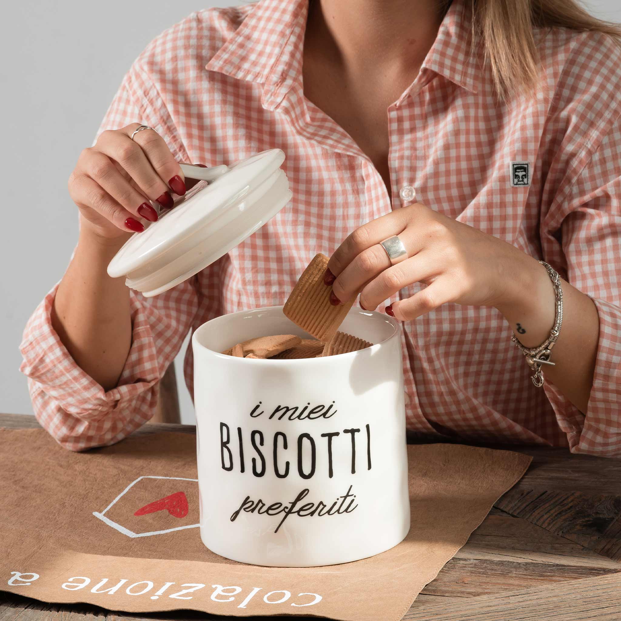 BARATTOLO IN GRES I MIEI BISCOTTI PREFERITI - Woodlume