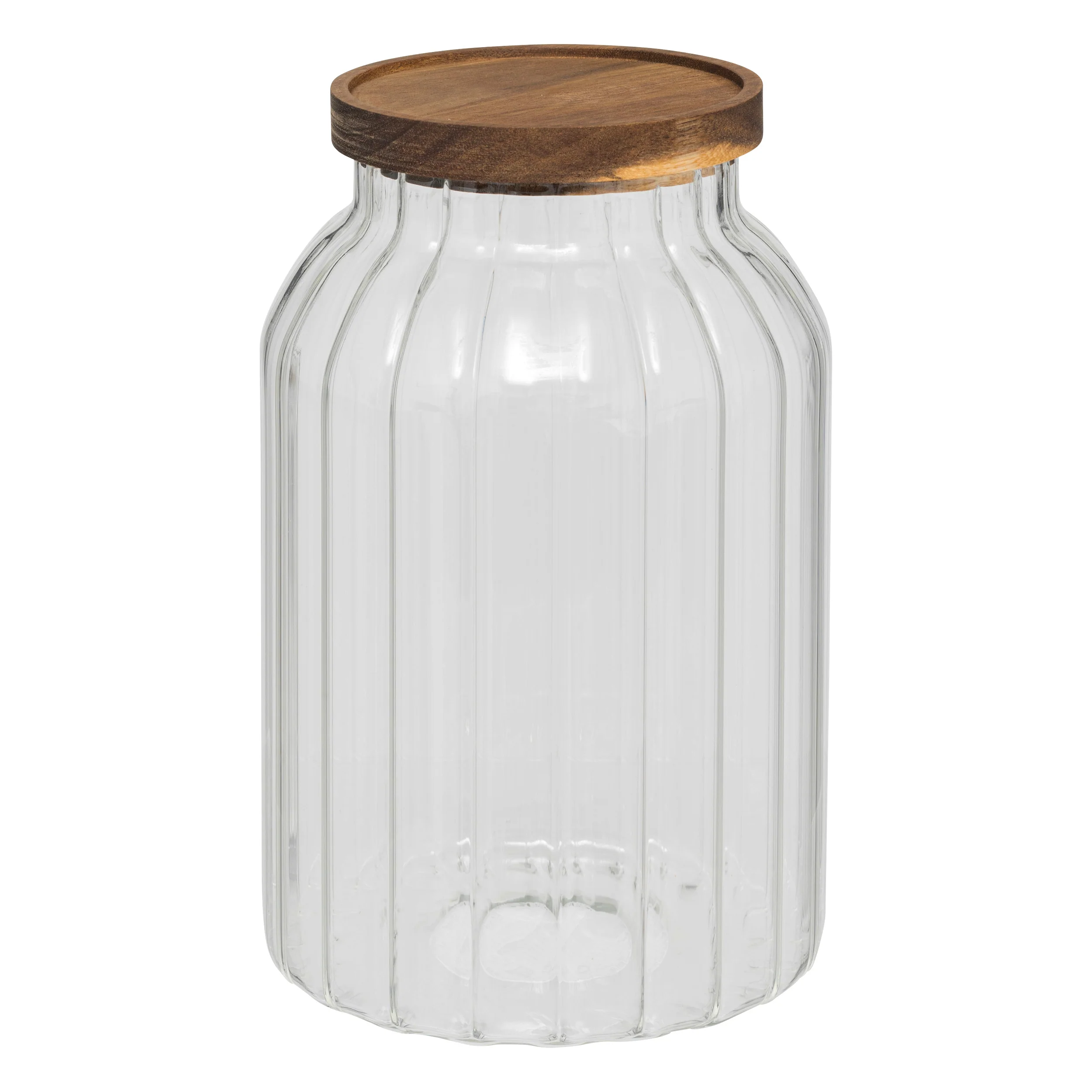 VASO IN VETRO RIGATO 3 LT - Woodlume