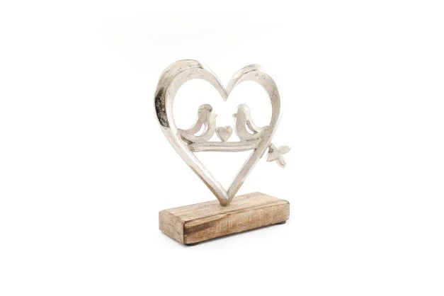 CUORE CON UCCELLINI - PICCOLO - Woodlume