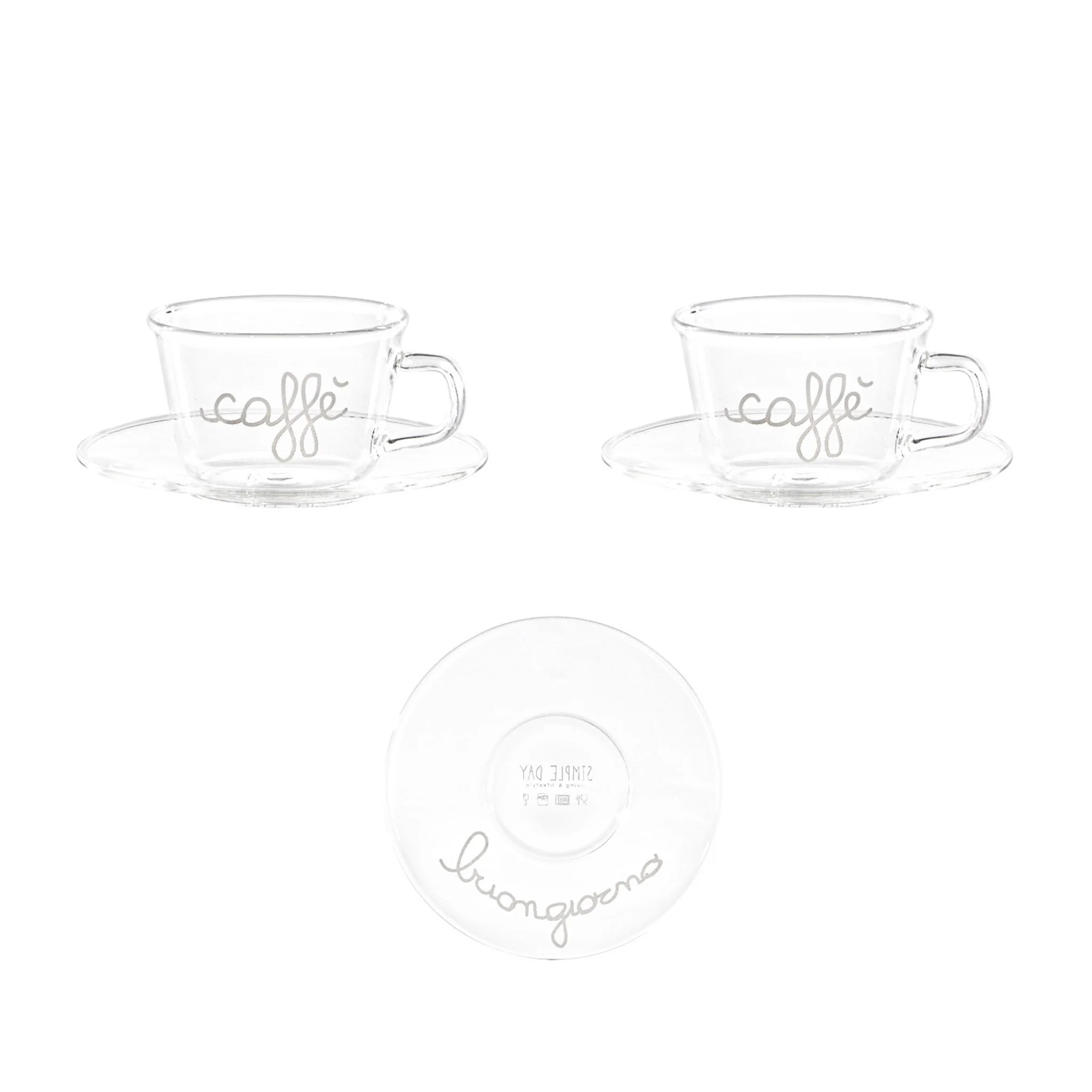 SET 2 TAZZE - CAFFÈ/BUONGIORNO - Woodlume
