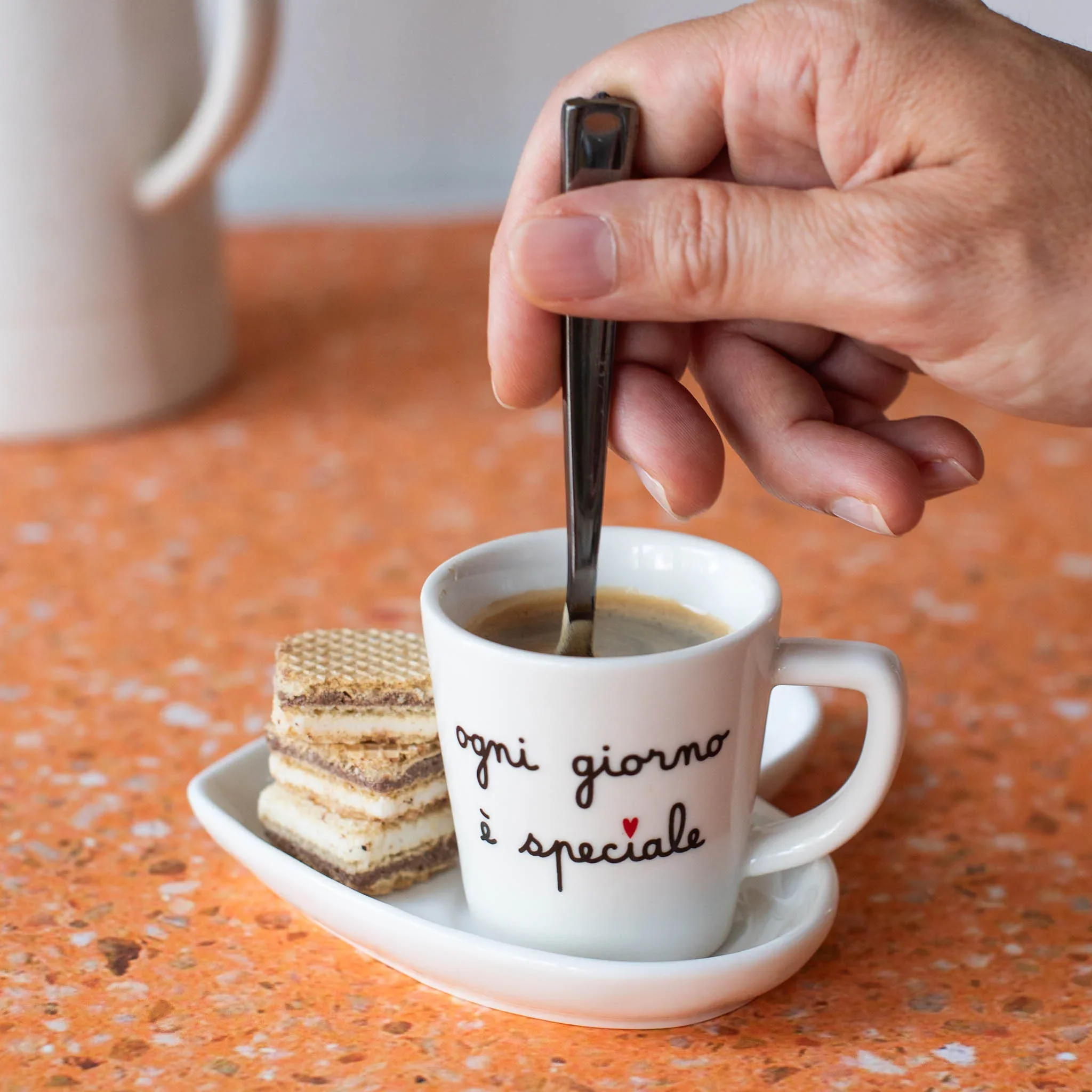 SET 2 TAZZE ESPRESSO OGNI GIORNO E' SPECIALE - Woodlume