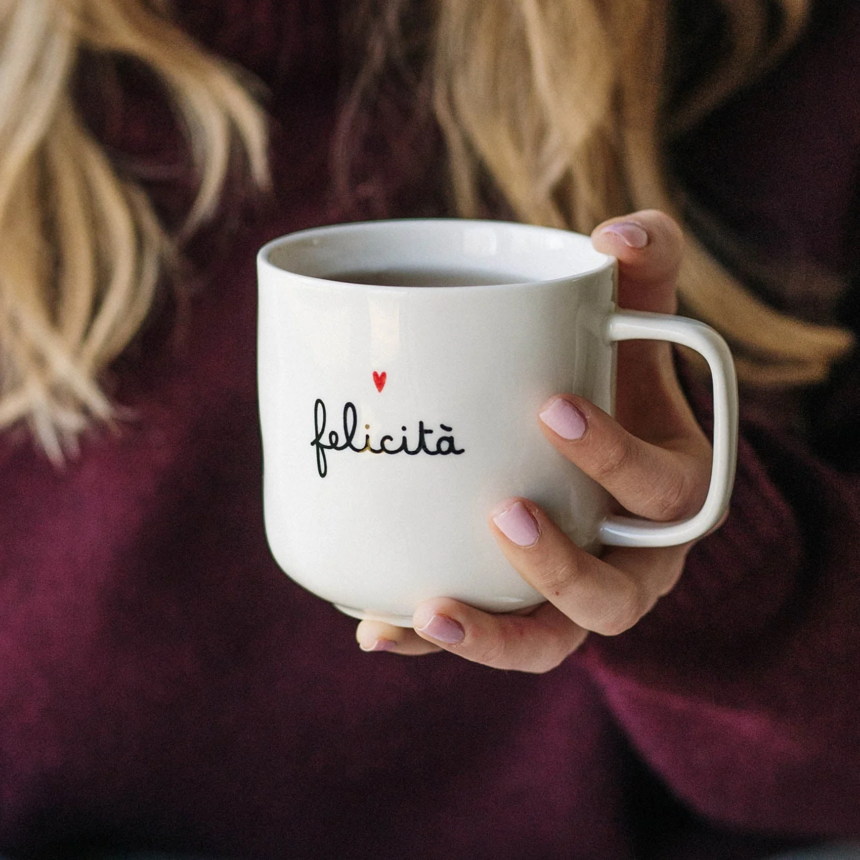 TAZZA FELICITÀ CUORE - Woodlume