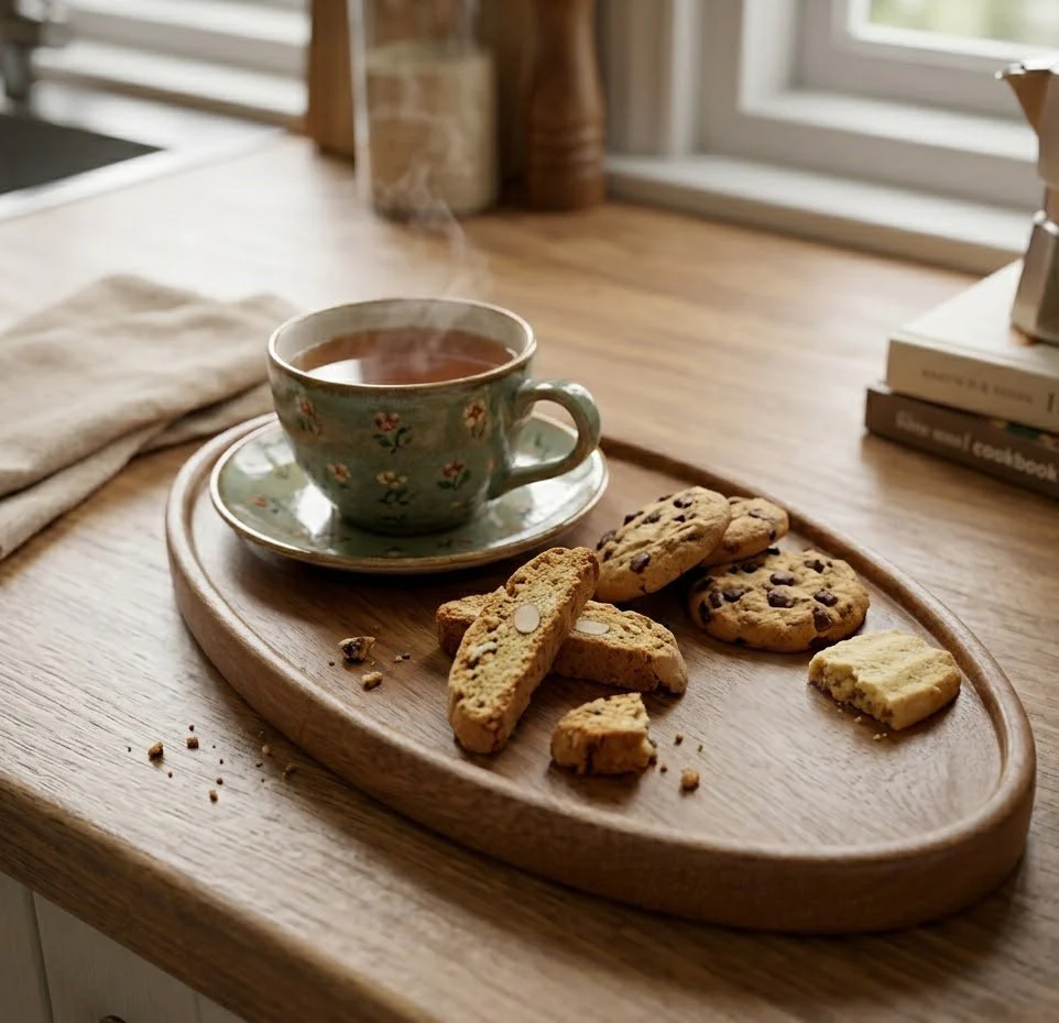 VASSOIO OVALE PER TAZZA WOODLUME - Woodlume
