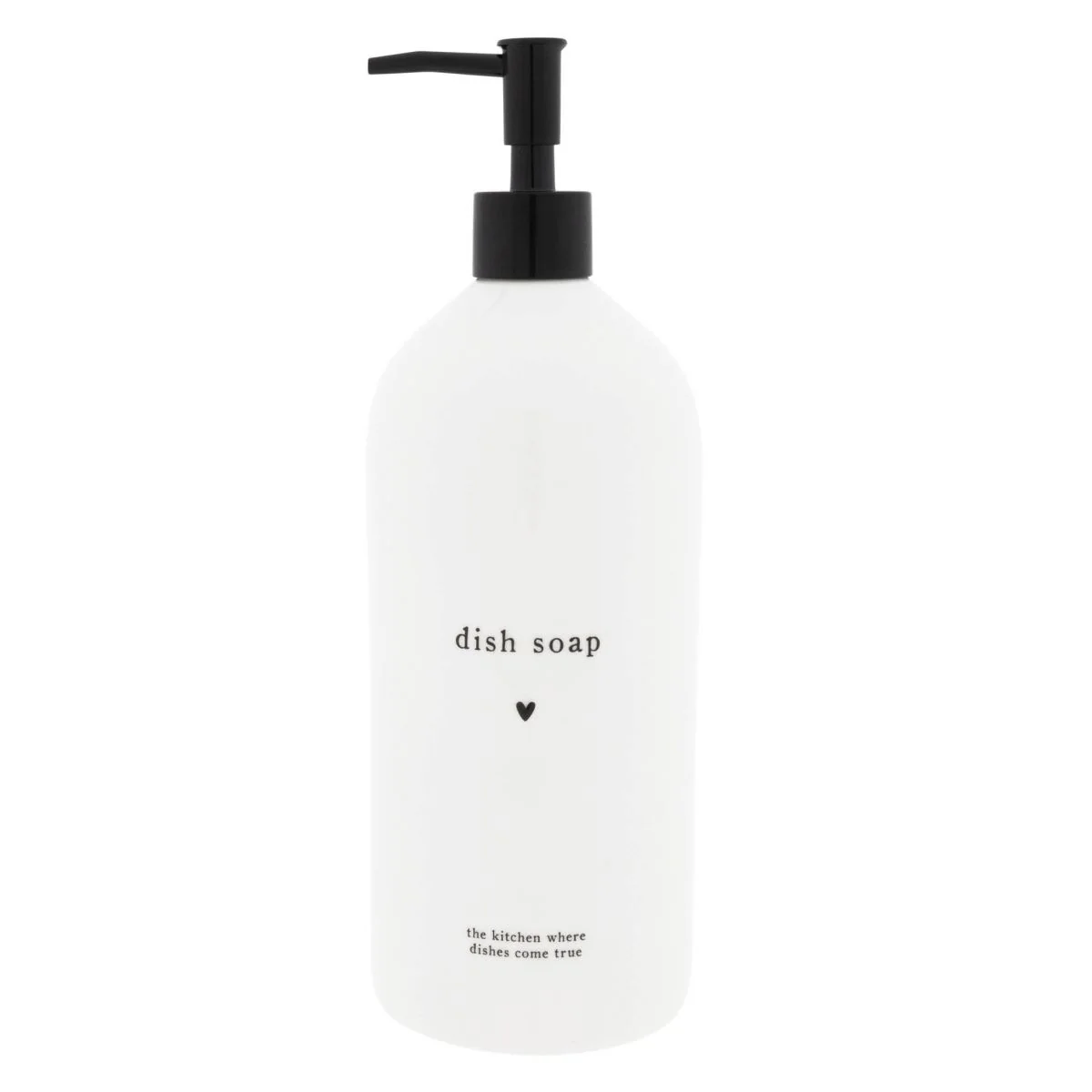 DISPENSER SAPONE BIANCO DISH SOAP CUORICINO - Woodlume