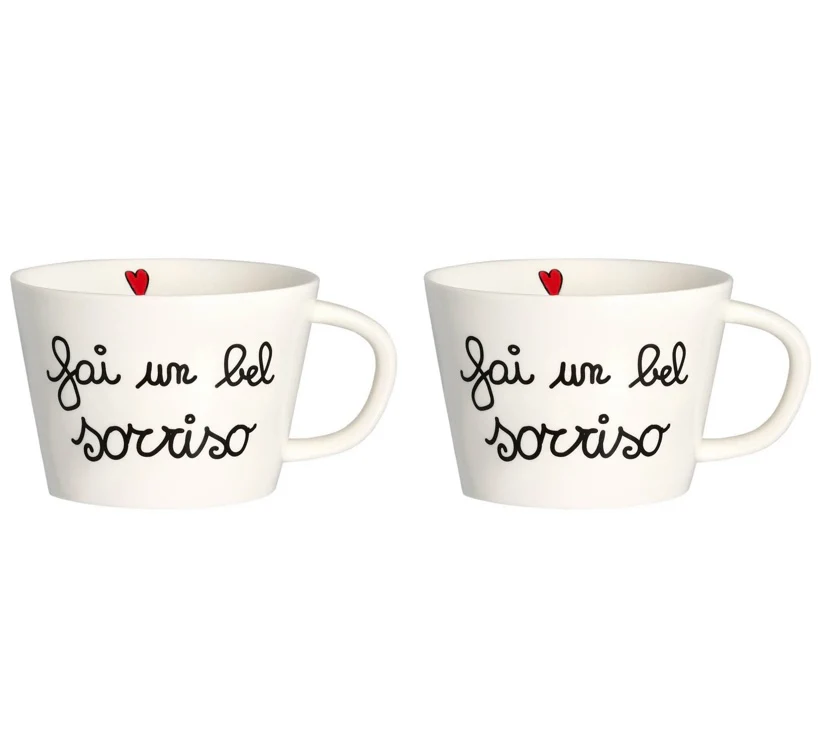 SET DUE TAZZE - FAI UN BEL SORRISO - Woodlume