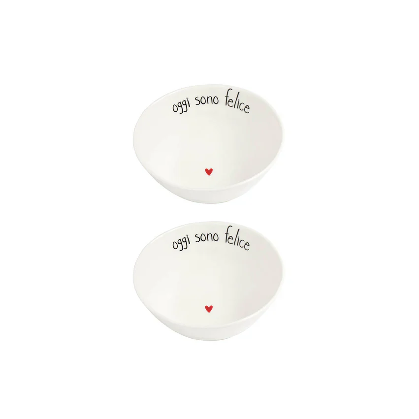 SET 2 COPPETTE OGGI SONO FELICE - Woodlume