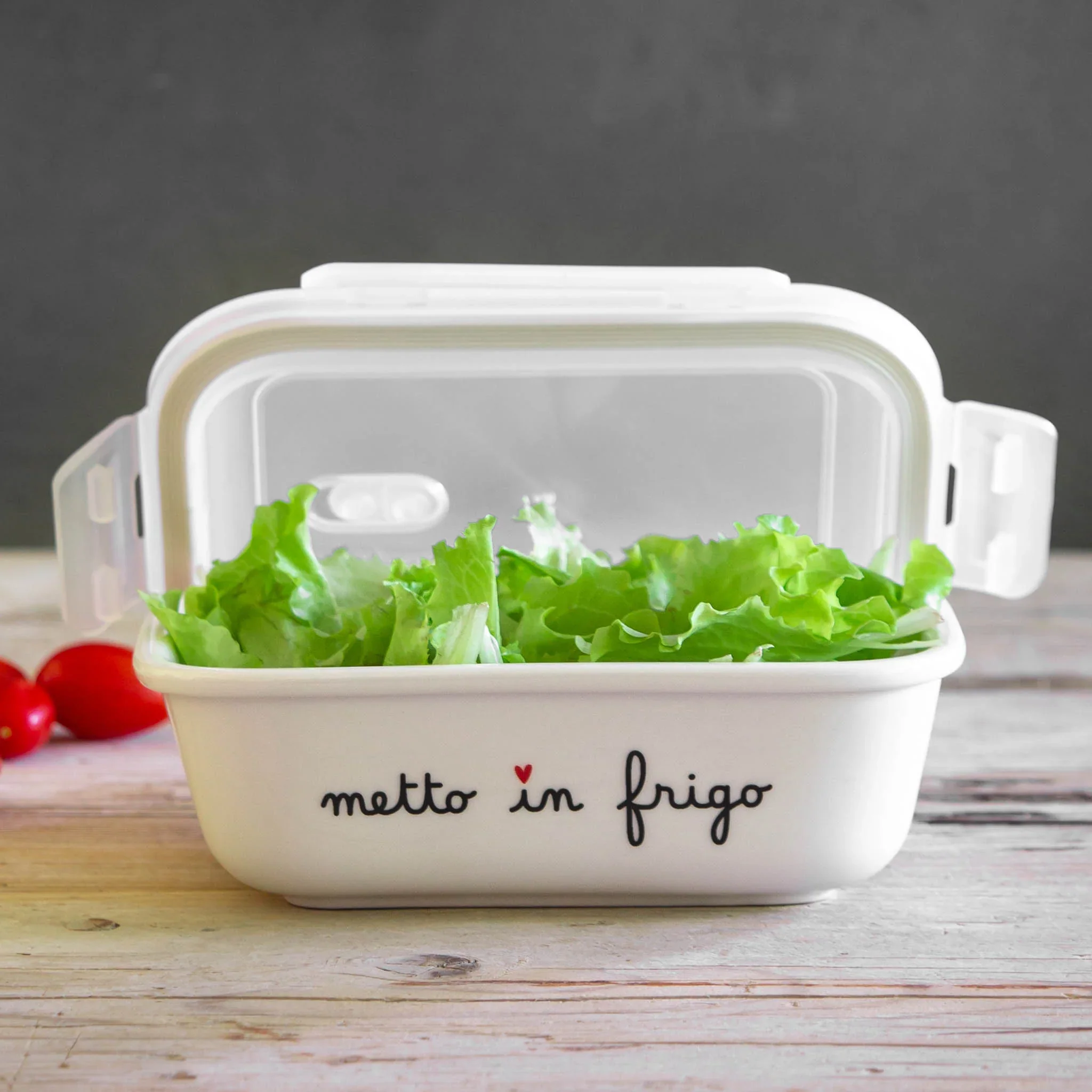 CONTENITORE SALVAFRESCHEZZA M - METTO IN FRIGO - Woodlume