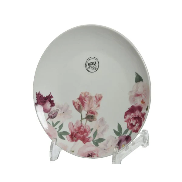 PIATTO FIORI ROSA - GRANDE - Woodlume