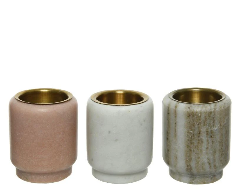 PORTA TEALIGHT MARMO ALTO - Woodlume