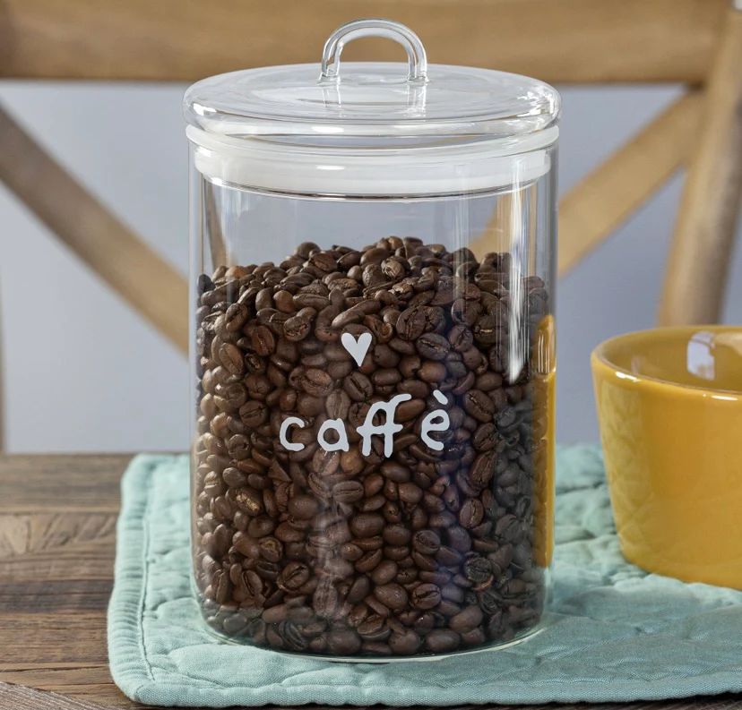 BARATTOLO CAFFÈ CUORE - BIANCO - Woodlume