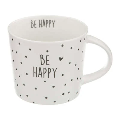 TAZZA HAPPINESS - SCRITTA CON MANICO - Woodlume