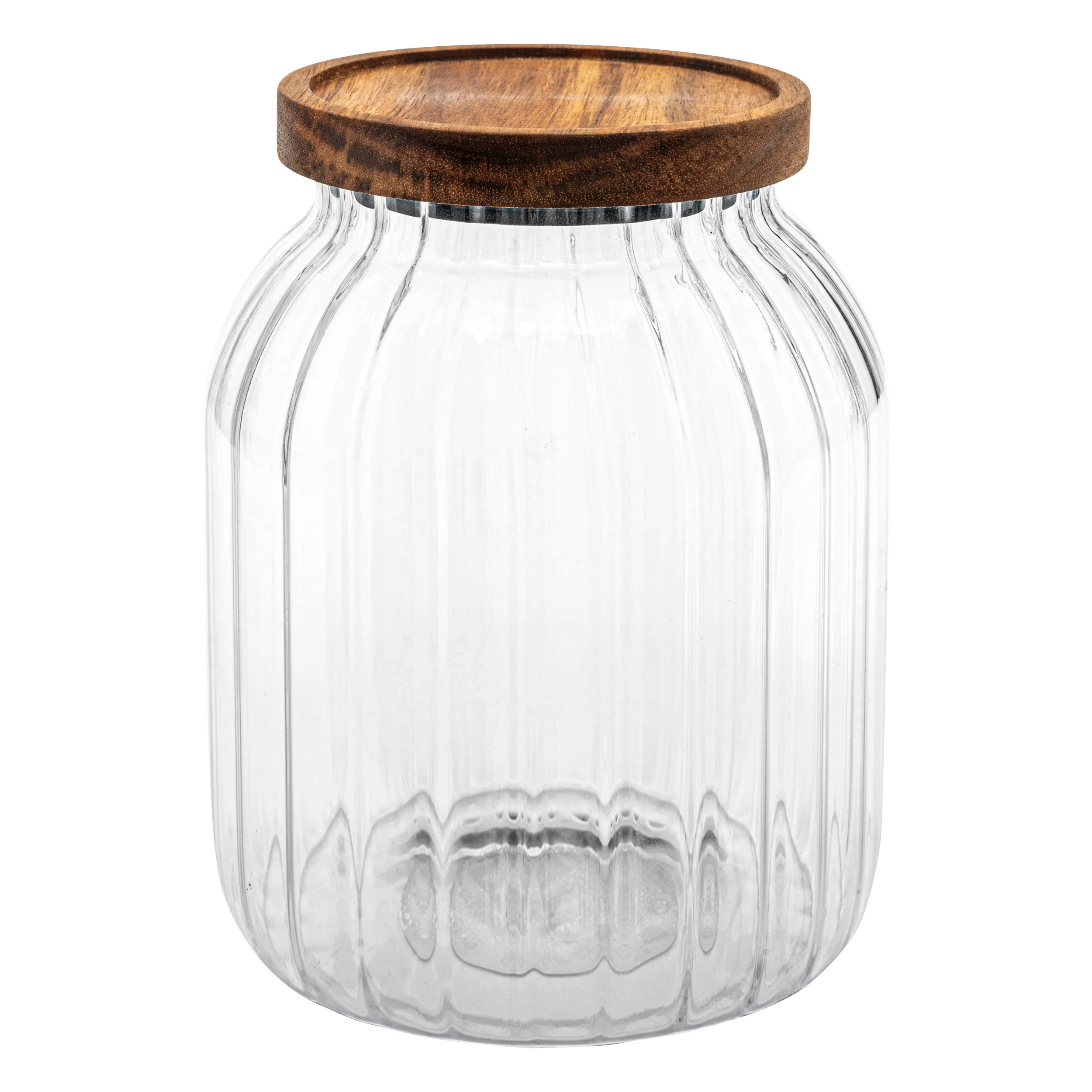 VASO IN VETRO RIGATO 2 LT - Woodlume