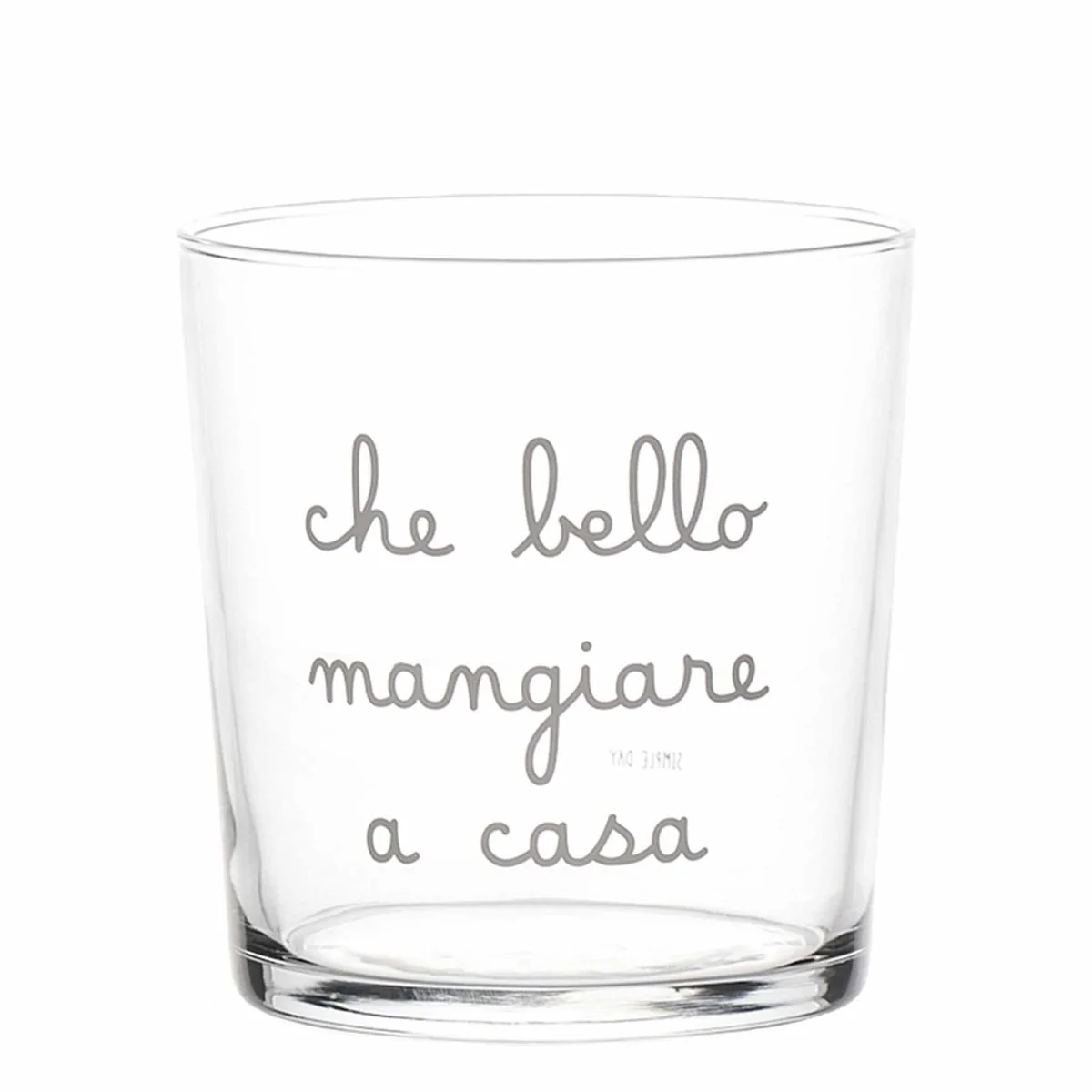 BICCHIERE CHE BELLO MANGIARE A CASA - Woodlume