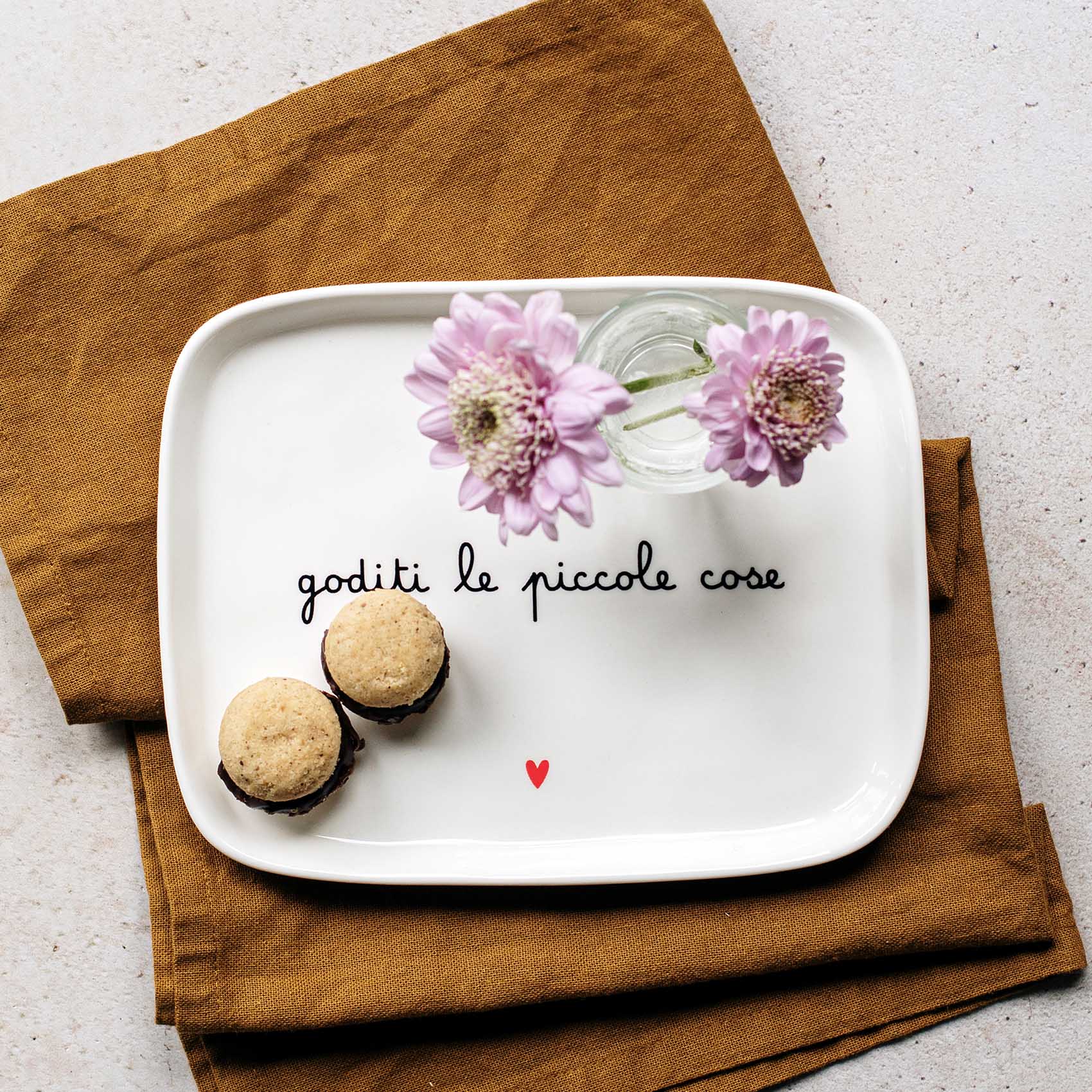 PIATTO RETTANGOLARE GODITI LE PICCOLE COSE - Woodlume