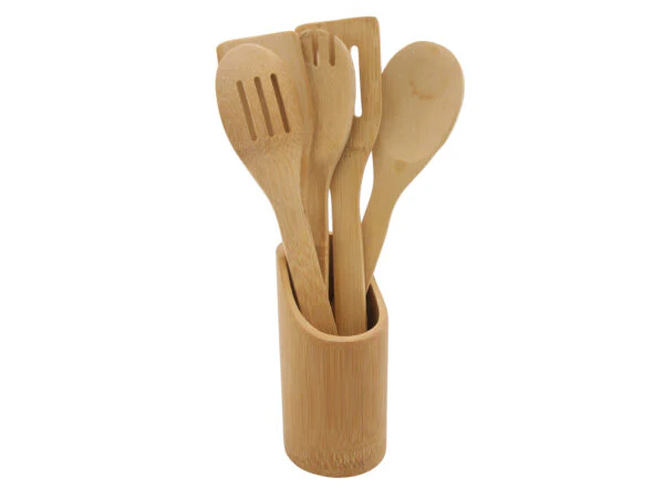 SET 5 UTENSILI IN BAMBOO - Woodlume
