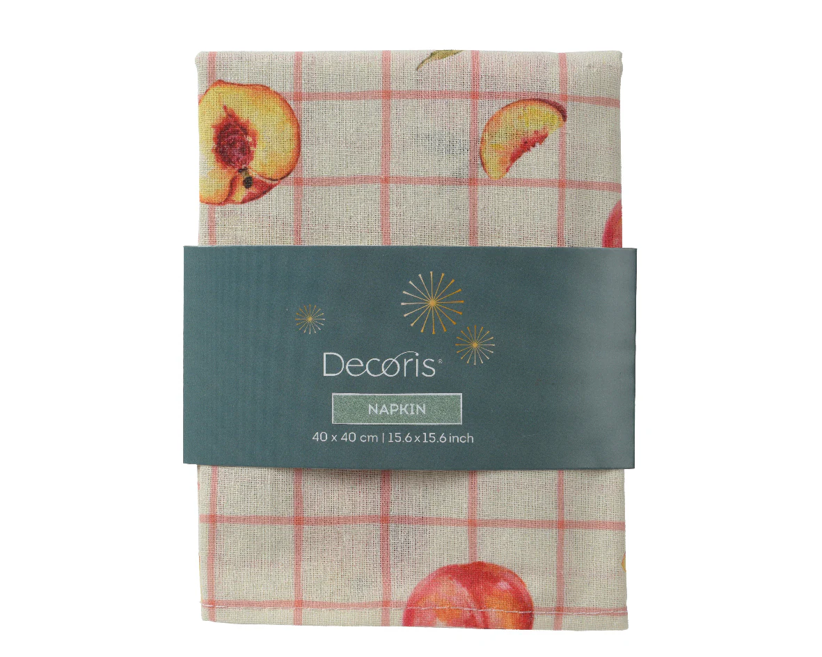 TOVAGLIOLO A QUADRI CON PESCHE - Woodlume