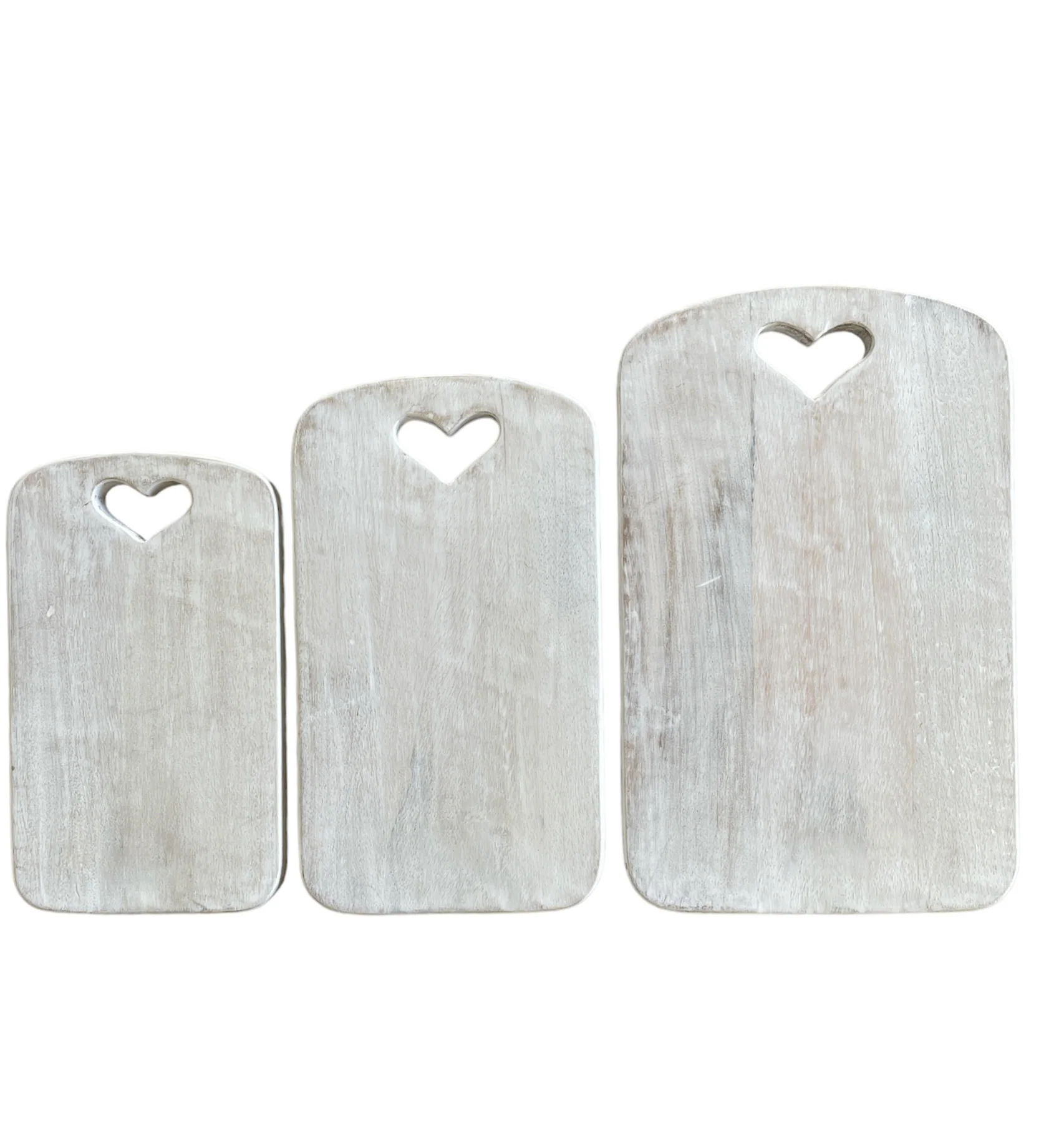 TAGLIERE DECORATIVO IN LEGNO SBIANCATO - Woodlume