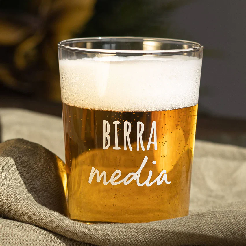 BICCHIERE BIRRA MEDIA - Woodlume
